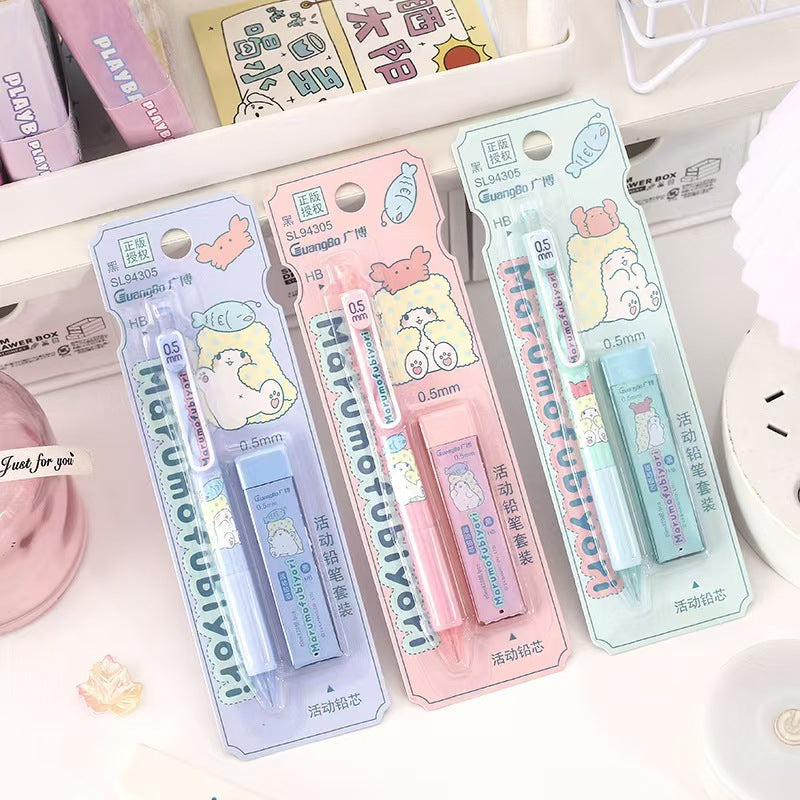 1 Pics Authentic Blanket Bear Retractable Mechanical Pencil